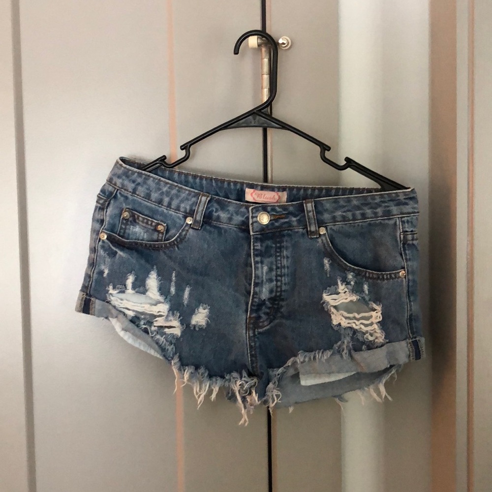 Blush boutique medium jean shorts